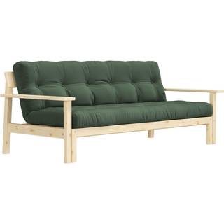 Unwind Sovesofa Fra Karup Design i Massiv FSC Fyrretræ | Japandi - 756 Olive Green