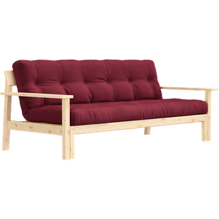 Unwind Sovesofa Fra Karup Design i Massiv FSC Fyrretræ | Japandi - 710 Bordeaux