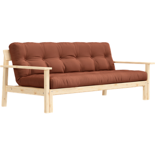 Unwind Sovesofa Fra Karup Design i Massiv FSC Fyrretræ | Japandi - 759 Clay Brown