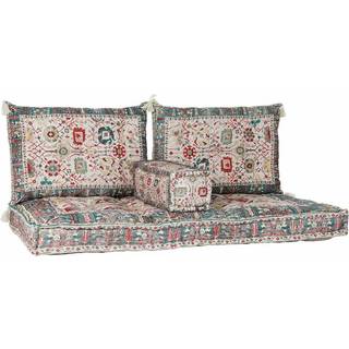 Lænestol DKD Home Decor 8424001817443 Bomuld Multifarvet (155 x 76 x 65 cm)