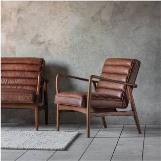 Læder-loungestol Datsun