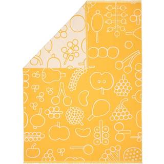 Iittala Oiva Toikka Collection Plaid 130x180 Cm Frutta - Plaider & Tæpper Uld Gul - 1064640