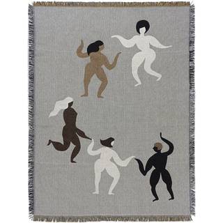 Ferm Living Free tapestry plaid 120x170 cm Grey