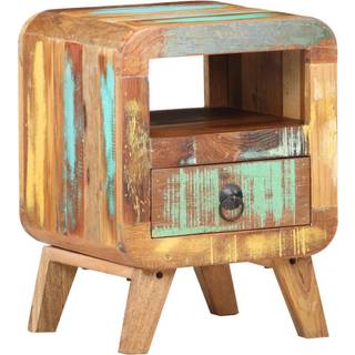 sengeskab 30x30x41 cm massivt genbrugstræ