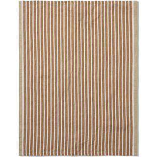 Ferm Living Hale Viskestykke 50x70 Cm Gyldenbrunt/silver Fern - Viskestykker Bomuld Golden Brown - 1104267399