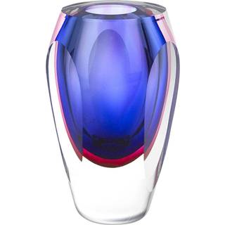 Badash J515 6.5 """" Astra Murano Style Art Glass Purple Vase 6.5 """" X 3,75 """" X 3,75 """" Bl?