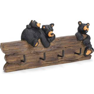 Black Bear Family 3,5 x 7,5 h?ndst?bt harpiksfigur