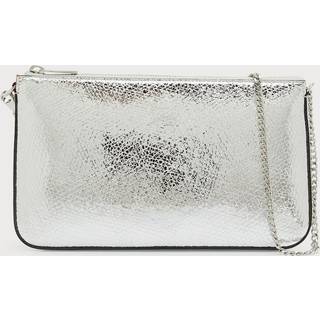 Christian Louboutin Loubila leather pouch - silver - One Size