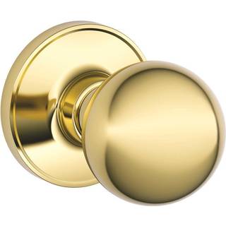 Schlage Bright Brass Dexter J10CNA605 Corona Hall og skabsknapst?rrelse