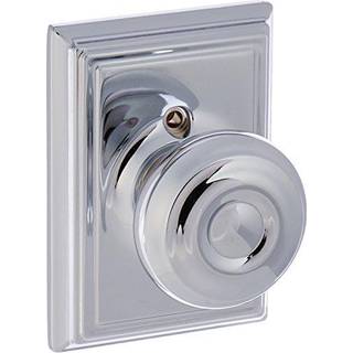 Schlage Lock Company Schlage Knob med Addison Trim Non-Turning Lock Bright Chrome (F170 Geo 625 Tilføj)