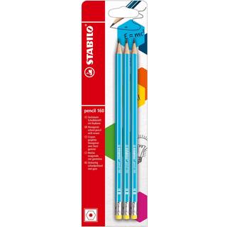 Stabilo Sechskant-Schulbleistift mit Radierer Pencil 160