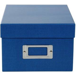 goldbuch Storage box Bella Vista with 8 registration cards blue