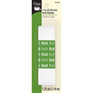 Dritz 1-tommer med 1-1/4-yards hvid strik elastisk