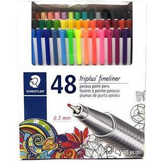 Staedtler Fineliner Triplus Writing Pens - 48 Count Fiber Tip Pens