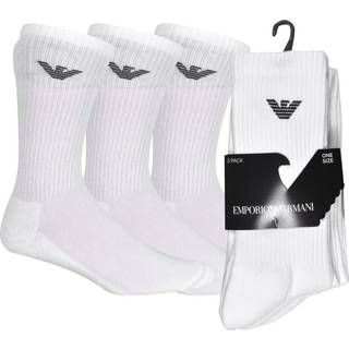Emporio Armani 3 Pack Socks White