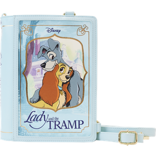Loungefly Disney Lady and the Tramp Book Convertible CrossBody Bag Multi