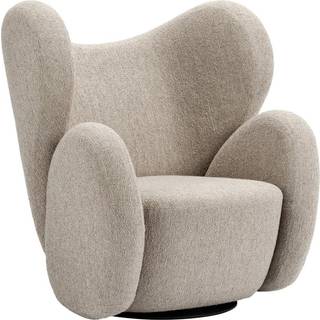 NORR11 Seating - 'Big Big Chair', beige in Beige Fully Upholstered - Swivel,