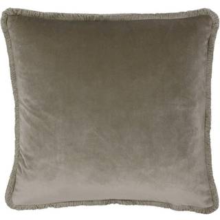 Paoletti Riva Paoletti Taupe Brown Freya Velvet Polyester Filled Cushion