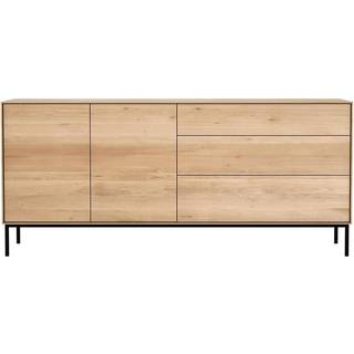 Ethnicraft Whitebird sideboard Eg/Metal 2 låger-3 skuffer