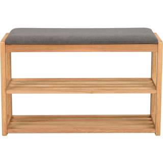 Rowico Home Confetti skohylde/bænk Olieret eg/mørkegrå 80 x 30 cm
