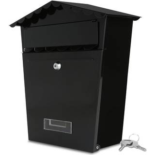 Serenelife Indoor & Outdoor Wall Mount Locking Mailbox | Secure Key & Lock Mechanism | Vejrbestandig og holdbar | Nem adgangsmetalflap | Inkluder