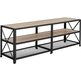 Tv-bord - 141 cm,Industrielt lyst træ, egetræ Sonoma