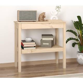 konsolbord 80x40x75 cm massivt fyrretræ