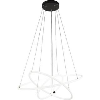 LED hængelampe Revolve, 3 lyskilder, hvid, akryl, dæmpbar