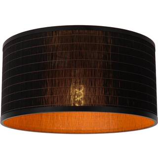 Tagalog loftlampe af rattan, sort/natur