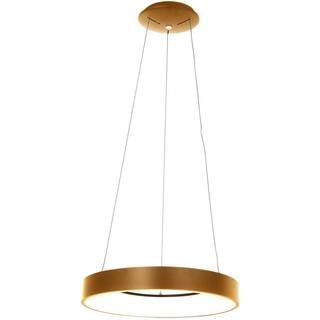 LED-hængelampe Ringlede 2.700 K Ø 48 cm, guld