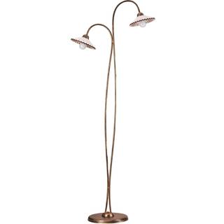 Gulvlampe Rosina med to keramiske skærme
