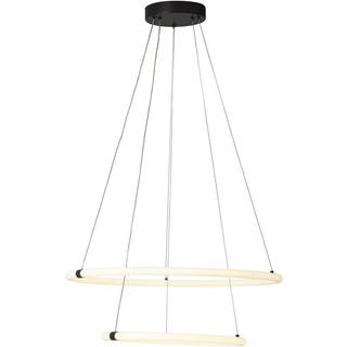 Revolve LED hængelampe, 2 lyskilder, hvid, akryl, dæmpbar