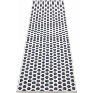 Noa gulvtæppe 70 cm x 150 cm, dark blue/vanilla