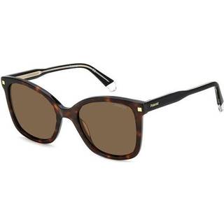 Polaroid PLD 4151/S/X Polarized 086/SP 53 Solbriller Kvinder Tortoiseshell - Dark Tortoise - 53mm