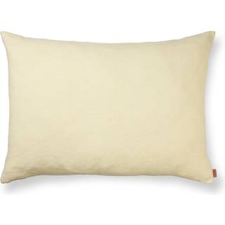 Heavy Linen Cushion - Large - Lemon