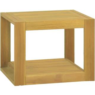 væghængt badeværelsesskab 45x45x35 cm massivt teaktræ