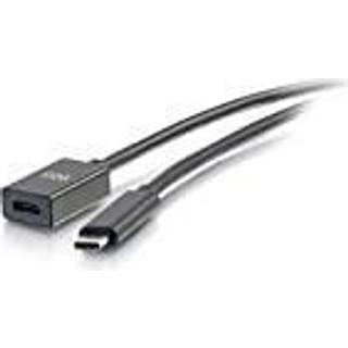 C2G 3ft USB C M/F Cable Extension 10G 3A