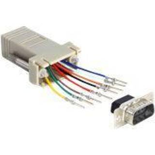 Seriel 9 Pin D-Sub han fordeler adapter til RJ45