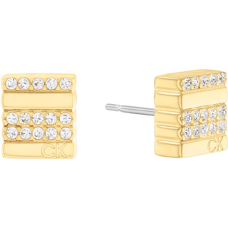 Calvin Klein MINIMALISTIC METALS Øreringe 18 kt. Forgyldt Rustfrit Stål 35000371 - Dame - Gold