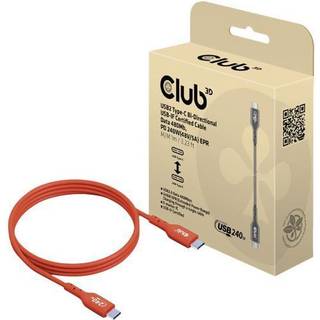 Club 3D USB 2.0 USB Type-C kabel 1m Rød