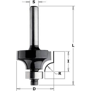 Afrundingsfræser CMT Contractor K938-445; R=16; S=8; D=44,7 mm; med kulelager