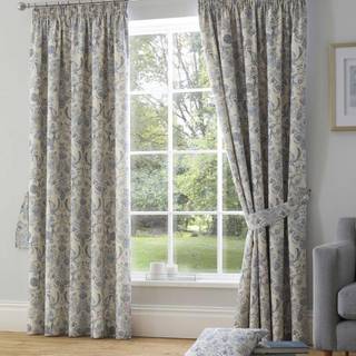 Dreams & Drapes Dreams & Drapes Blue Averie Pencil Pleat Curtains