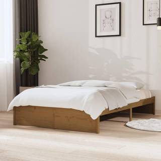 sengeramme 120x190 cm Small Double massivt træ gyldenbrun