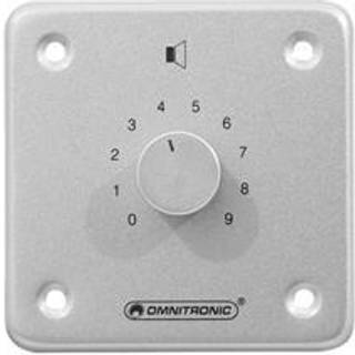 Omnitronic PA Volume Controller 10W stereo sil stereoanlæg lydstyring bind sølv