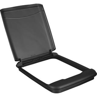 Rev-a-hylde 35 kvart affald kan l?g til base k?kken og badev?relse skab udskiftning plast papirkurv papirkurv l?g kun sort RV-35-l?g-18-1