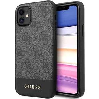 Guess 4G Stripe iPhone 11 Hybrid Cover - Grå