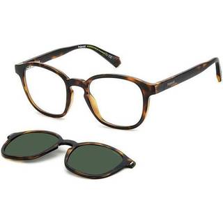 Polaroid Unisex PLD 6203/CS 086/UC Solbriller Plast Havana Grøn Firkantet Polariseret