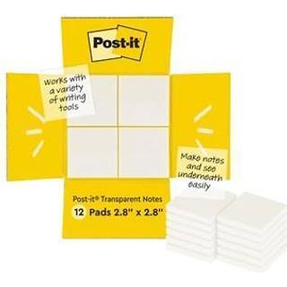 Post-it Post-it transparent 73x73mm, 12 pakke 0076308410865