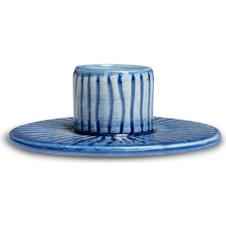 Mateus Stripes lysestage Ø8 cm Lyseblå