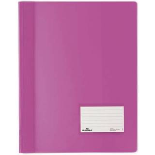 Duralux tilbudsmappe A4+ med plastlomme og indstik pink